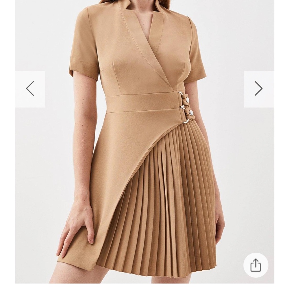 Karen Millen size 8 Tan Dress NWT